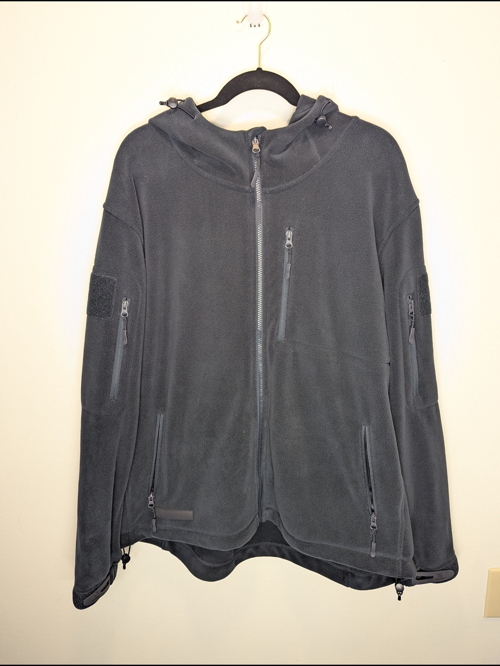 Baerskin Men's Tactical Hoodie Navy Military Fleece Jacket XL Minimalist
